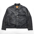 Levi's ビッグE 1stタイプ アレンジ デニムジャケット Gジャン STAY LOOSE TYPE1 トラッカージャケット S ブラック PREMIUM PC9-A2424-0001
