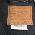 Levi's ビッグE 1stタイプ アレンジ デニムジャケット Gジャン STAY LOOSE TYPE1 トラッカージャケット S ブラック PREMIUM PC9-A2424-0001