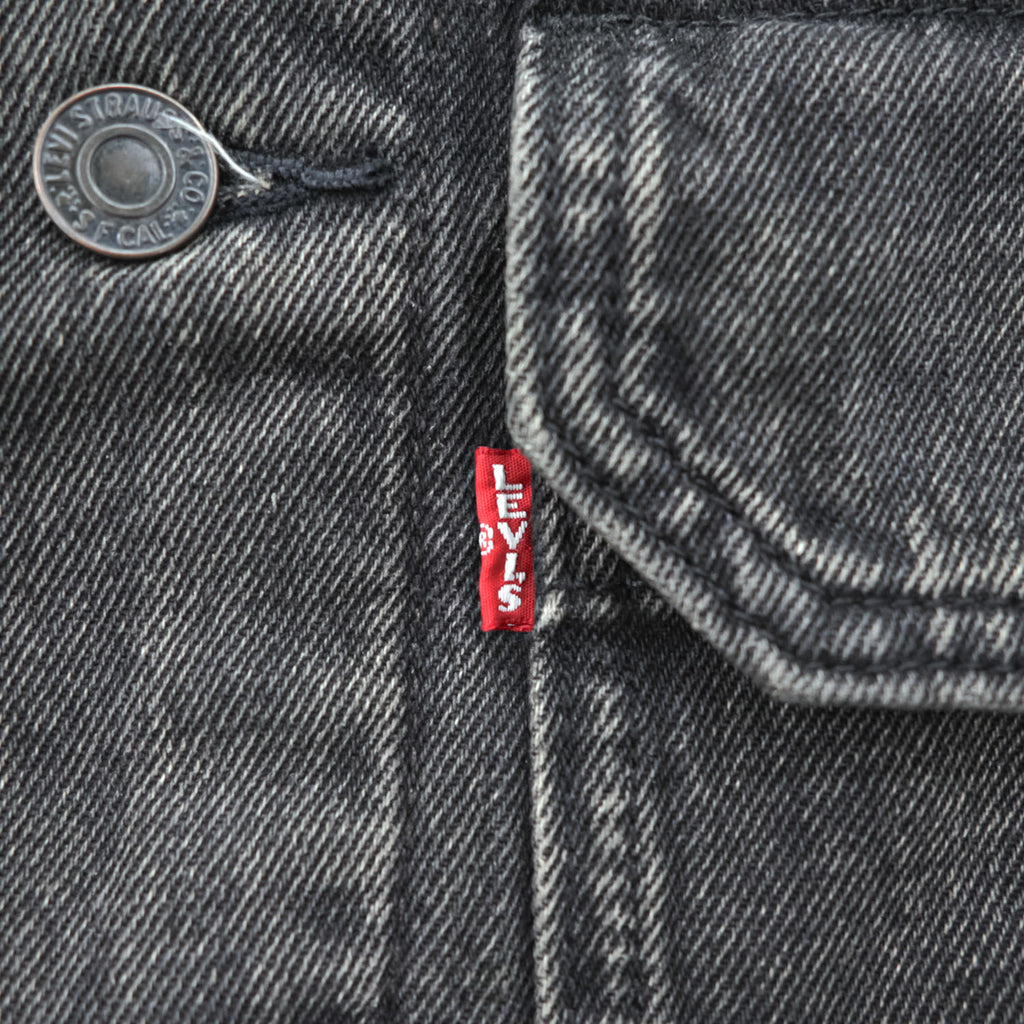 Levi's ビッグE 1stタイプ アレンジ デニムジャケット Gジャン STAY LOOSE TYPE1 トラッカージャケット S ブラック PREMIUM PC9-A2424-0001