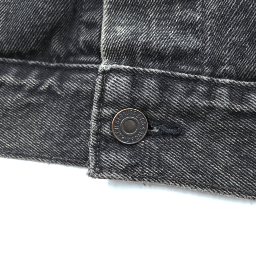 Levi's ビッグE 1stタイプ アレンジ デニムジャケット Gジャン STAY LOOSE TYPE1 トラッカージャケット S ブラック PREMIUM PC9-A2424-0001