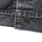 Levi's ビッグE 1stタイプ アレンジ デニムジャケット Gジャン STAY LOOSE TYPE1 トラッカージャケット S ブラック PREMIUM PC9-A2424-0001