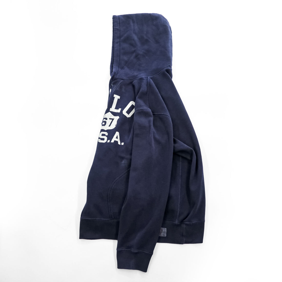 Polo Ralph Lauren Polo 67 USA Logo Print Pullover Hoodie Navy XXL
