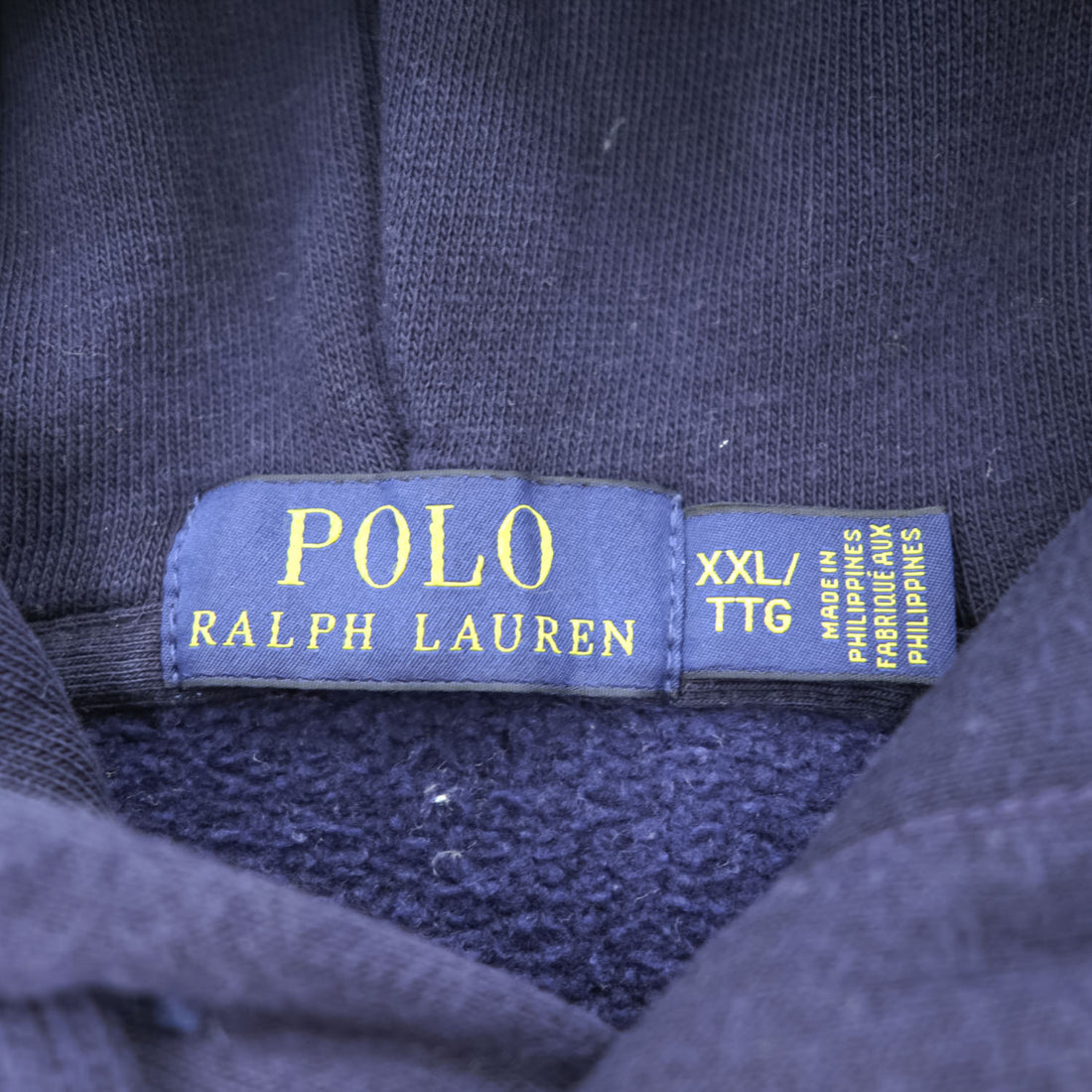 Polo Ralph Lauren Polo 67 USA Logo Print Pullover Hoodie Navy XXL