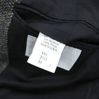 Vintage Stuart Hughes Herringbone Tweed Blazer Gray Elbow Patches USA Made 44R