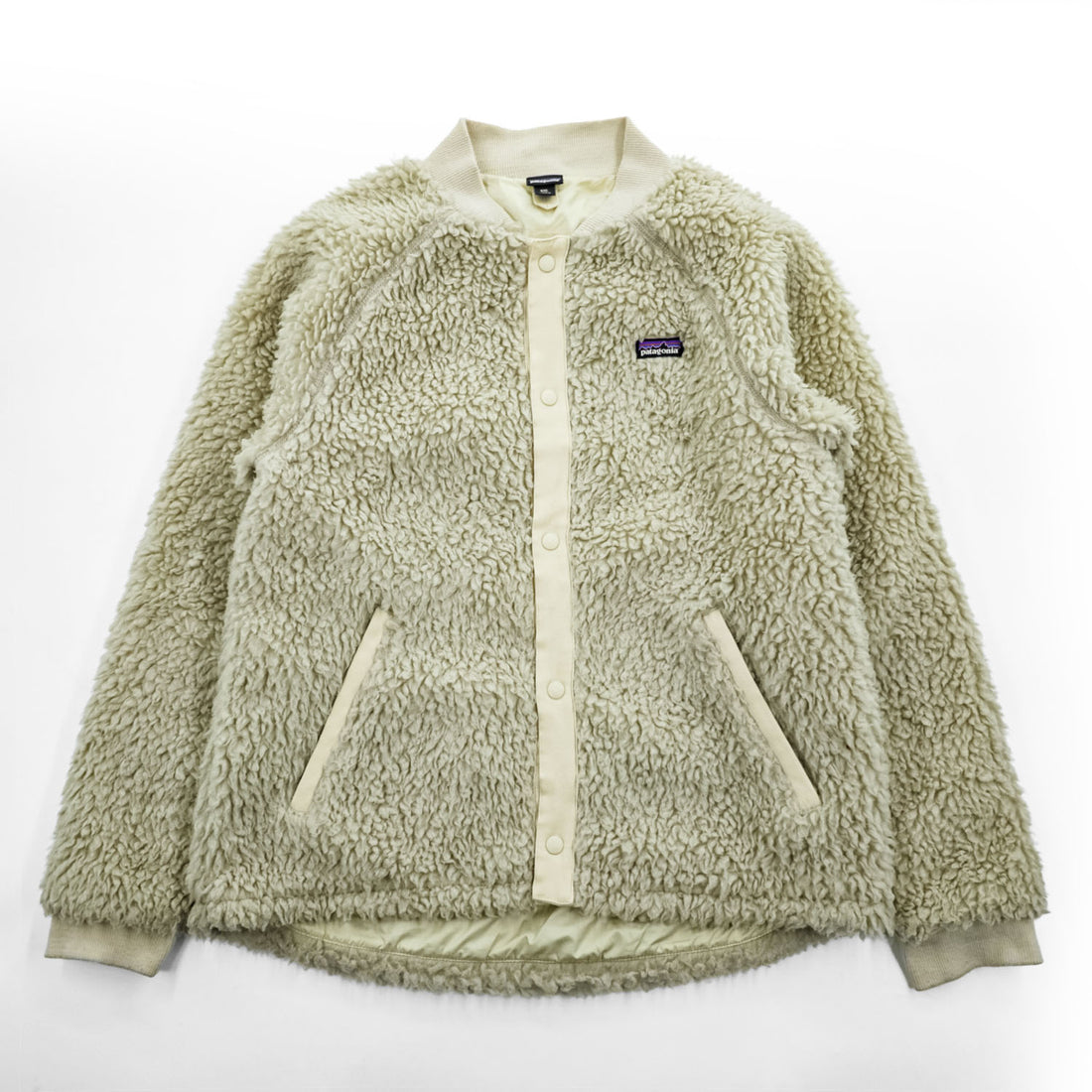 Patagonia ロスガストス ボンバージャケット Los Gatos Bomber Jacket ボアフリース XXL ベージュ スナップボタン 65415