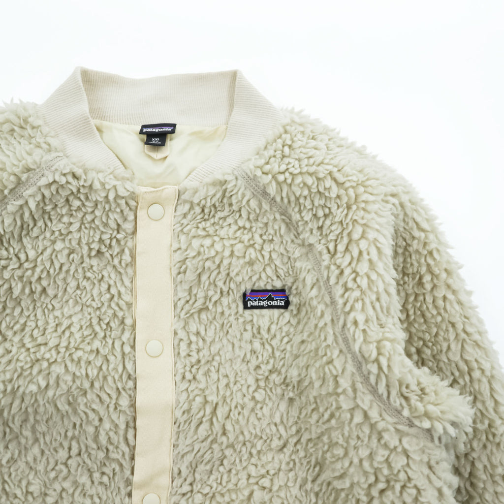 Patagonia ロスガストス ボンバージャケット Los Gatos Bomber Jacket ボアフリース XXL ベージュ スナップボタン 65415