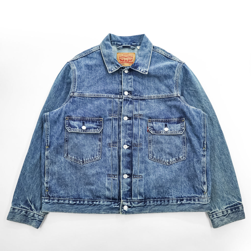 Levi's 2nd タイプ デニムジャケット Gジャン XL インディゴ ブルー タック プリーツ Relaxed Trucker Jacket PC9-A7632-0001