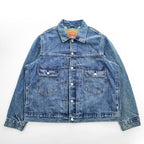 Levi's 2nd タイプ デニムジャケット Gジャン XL インディゴ ブルー タック プリーツ Relaxed Trucker Jacket PC9-A7632-0001