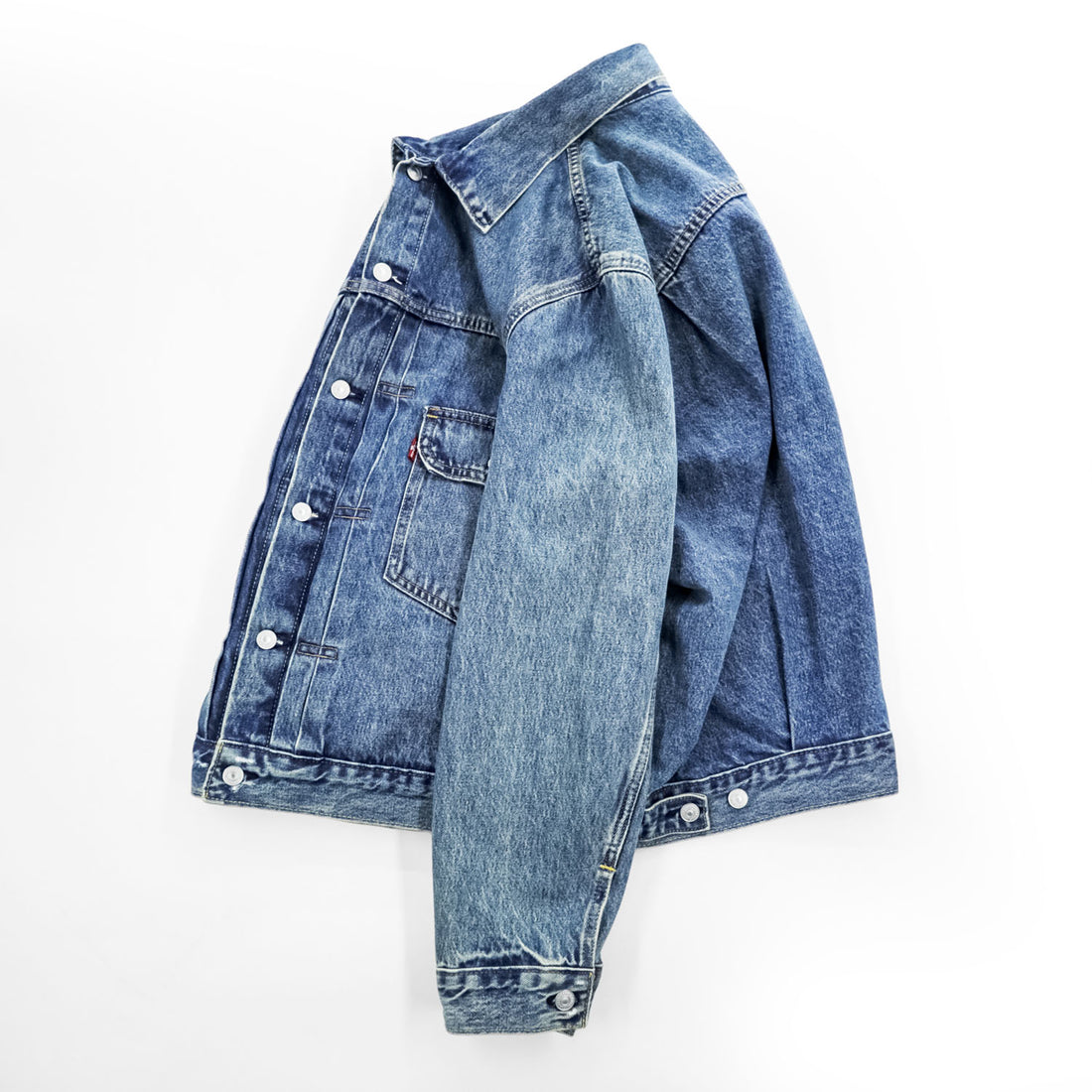 Levi's 2nd タイプ デニムジャケット Gジャン XL インディゴ ブルー タック プリーツ Relaxed Trucker Jacket PC9-A7632-0001