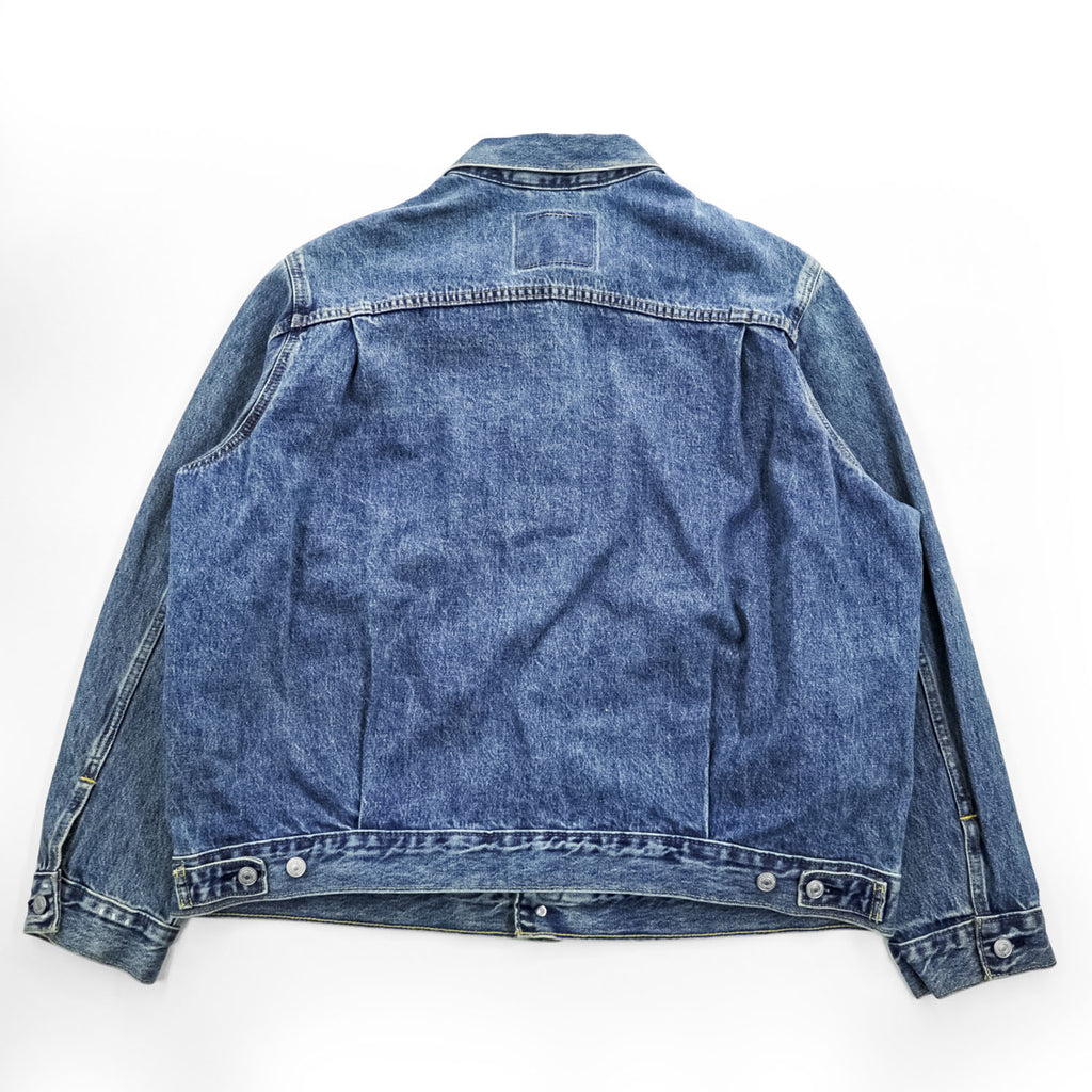 Levi's 2nd タイプ デニムジャケット Gジャン XL インディゴ ブルー タック プリーツ Relaxed Trucker Jacket PC9-A7632-0001