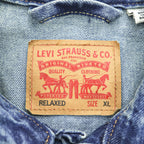 Levi's 2nd タイプ デニムジャケット Gジャン XL インディゴ ブルー タック プリーツ Relaxed Trucker Jacket PC9-A7632-0001