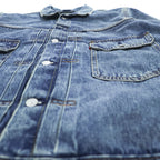 Levi's 2nd タイプ デニムジャケット Gジャン XL インディゴ ブルー タック プリーツ Relaxed Trucker Jacket PC9-A7632-0001