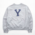 blurhms ROOTSTOCK 日本製 YALE 染み込みプリント スウェット トレーナー グレー Soft&Hard リバースウィーブ bROOTS24F21-PBS