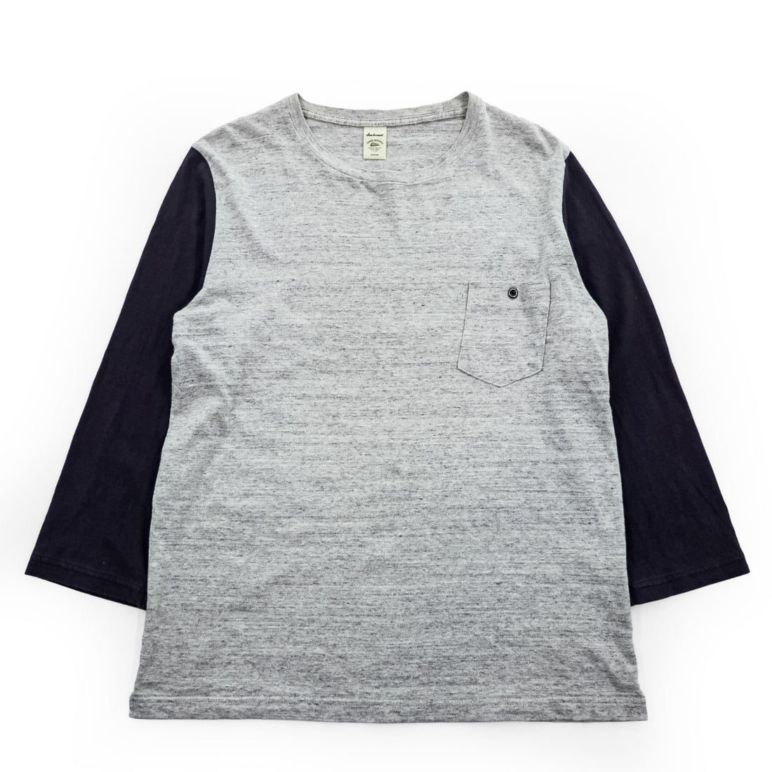 Jackman JM5582 Cotton Silk Color Block Pocket T-Shirt M Gray Navy