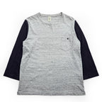 Jackman JM5582 Cotton Silk Color Block Pocket T-Shirt M Gray Navy