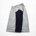 Jackman JM5582 Cotton Silk Color Block Pocket T-Shirt M Gray Navy