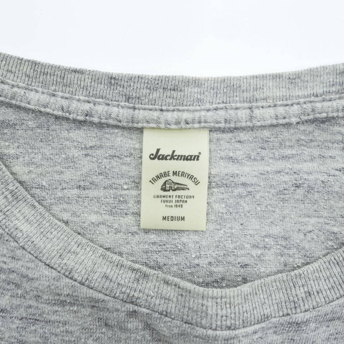 Jackman JM5582 Cotton Silk Color Block Pocket T-Shirt M Gray Navy