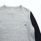 Jackman JM5582 Cotton Silk Color Block Pocket T-Shirt M Gray Navy