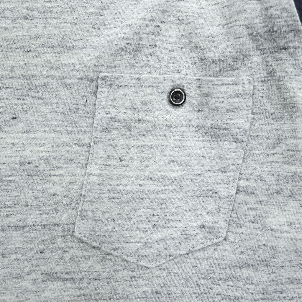 Jackman JM5582 Cotton Silk Color Block Pocket T-Shirt M Gray Navy
