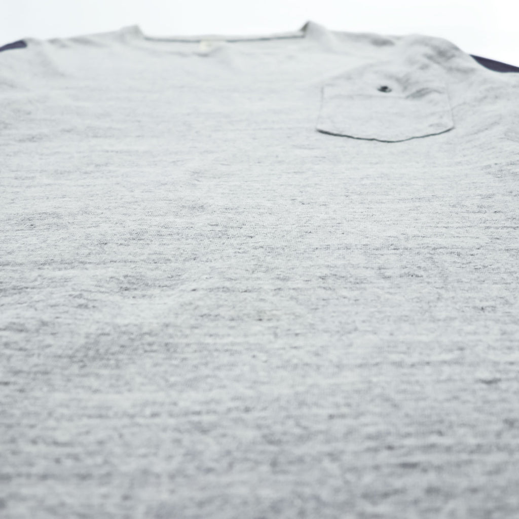 Jackman JM5582 Cotton Silk Color Block Pocket T-Shirt M Gray Navy