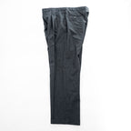 Brooks Brothers USA製 90年代 ヴィンテージ 2タック ワイド スラックス パンツ L グレー ピンストライプ プリーツ ダブルカフス サスペンダーボタン