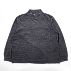 FilMelange DUOMO 日本製 モックネック長袖 ロングスリーブ ポケット Tシャツ L グレー ZTS-DUOMO-ORT