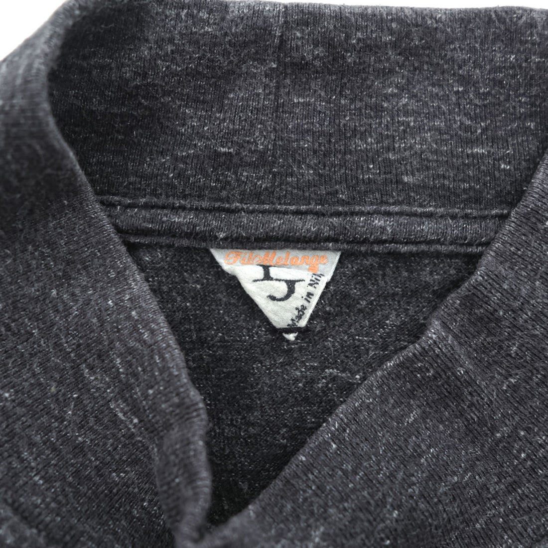 FilMelange DUOMO 日本製 モックネック長袖 ロングスリーブ ポケット Tシャツ L グレー ZTS-DUOMO-ORT