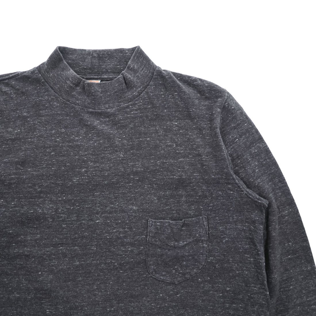 FilMelange DUOMO 日本製 モックネック長袖 ロングスリーブ ポケット Tシャツ L グレー ZTS-DUOMO-ORT