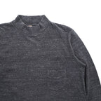FilMelange DUOMO 日本製 モックネック長袖 ロングスリーブ ポケット Tシャツ L グレー ZTS-DUOMO-ORT