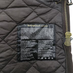 Barbour ギズバーン GISBURNE JACKET ワックスコットン オイルドジャケット ファーフード 着脱式 モッズコート XL ドローコード 中綿 キルティング MWX1223RU71