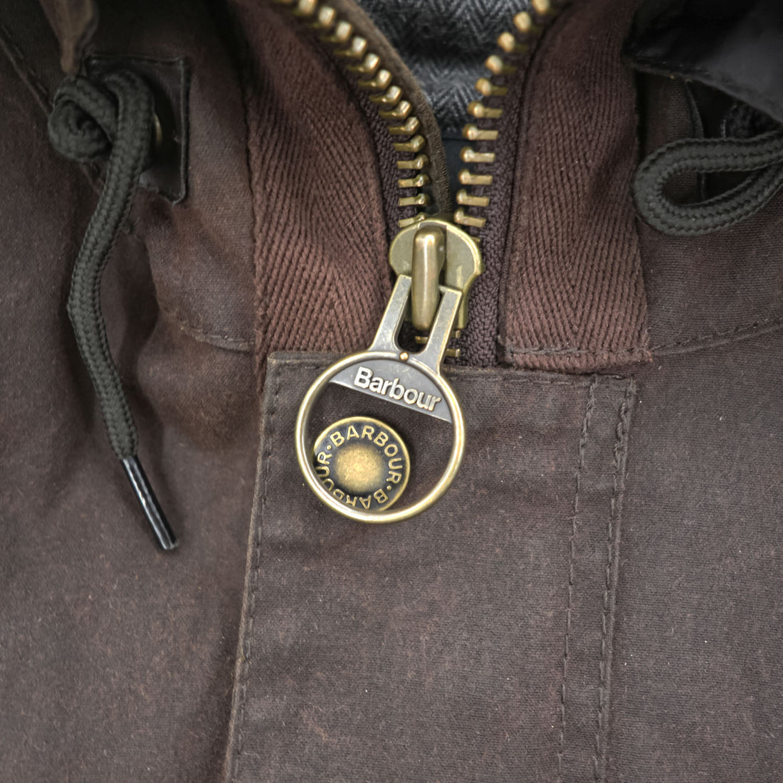 Barbour ギズバーン GISBURNE JACKET ワックスコットン オイルドジャケット ファーフード 着脱式 モッズコート XL ドローコード 中綿 キルティング MWX1223RU71