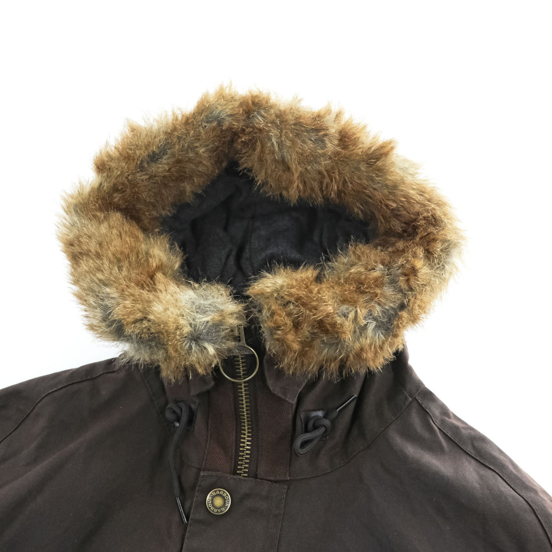 Barbour ギズバーン GISBURNE JACKET ワックスコットン オイルドジャケット ファーフード 着脱式 モッズコート XL ドローコード 中綿 キルティング MWX1223RU71