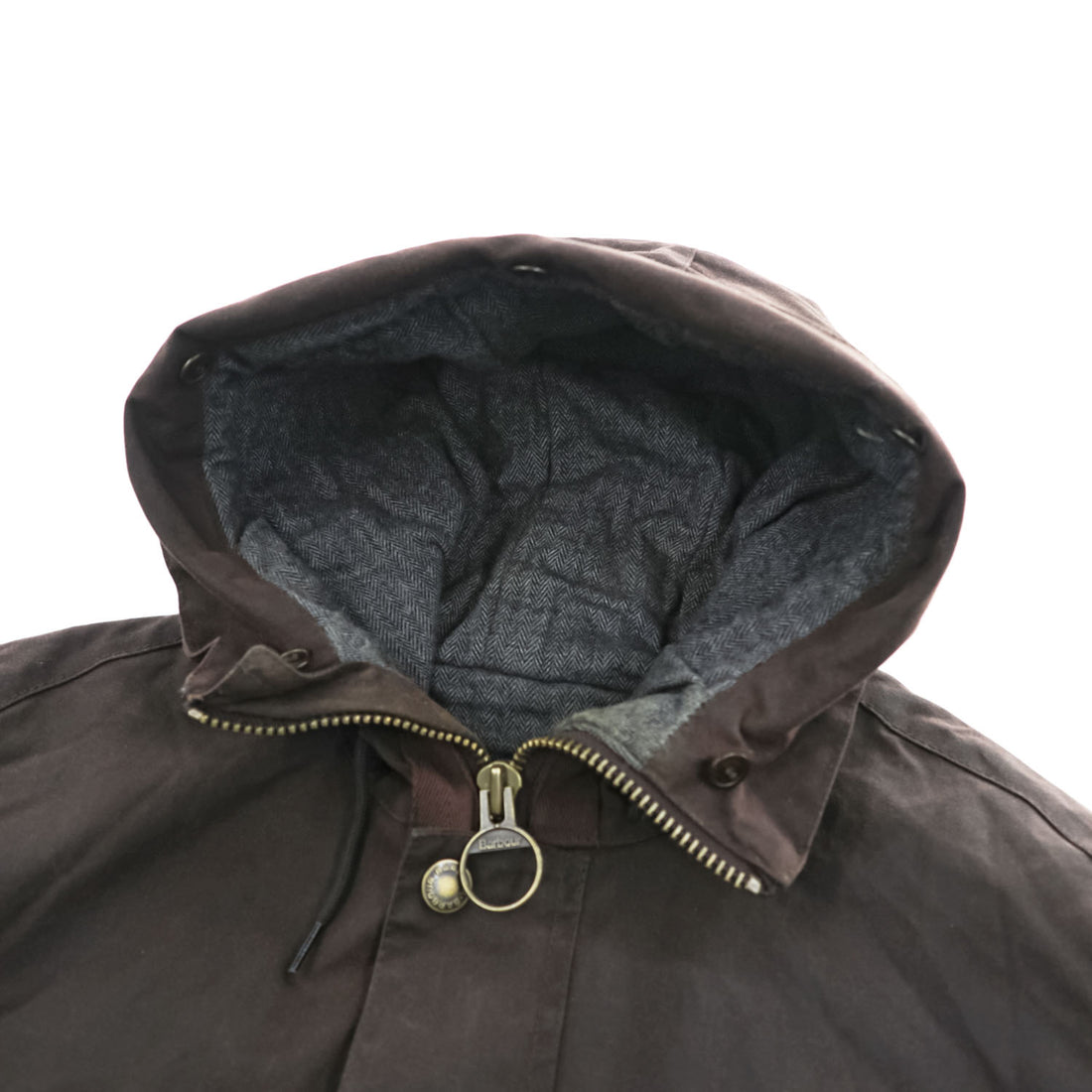 Barbour ギズバーン GISBURNE JACKET ワックスコットン オイルドジャケット ファーフード 着脱式 モッズコート XL ドローコード 中綿 キルティング MWX1223RU71