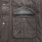 Barbour ギズバーン GISBURNE JACKET ワックスコットン オイルドジャケット ファーフード 着脱式 モッズコート XL ドローコード 中綿 キルティング MWX1223RU71