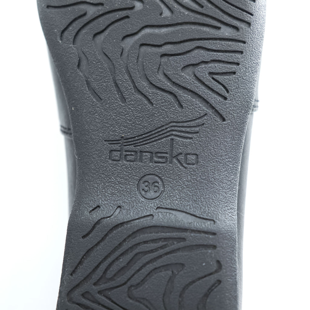DANSKO ラリサ LARISA レザー フラットシューズ ローファー スリッポン 23.5cm ブラック 2036020200