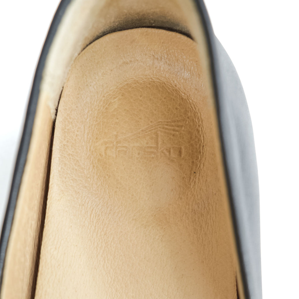 DANSKO ラリサ LARISA レザー フラットシューズ ローファー スリッポン 23.5cm ブラック 2036020200
