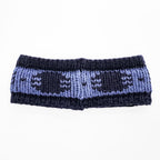 Patagonia Sapka Knit Headband Navy Blue Patterned Wool Blend Ear Warmer
