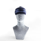 Patagonia Sapka Knit Headband Navy Blue Patterned Wool Blend Ear Warmer