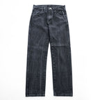 RUSTLER Black Denim Zip Fly Straight Jeans 30x30 Made in Nicaragua