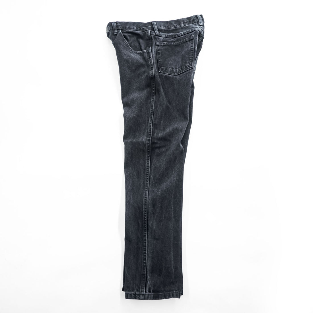 RUSTLER Black Denim Zip Fly Straight Jeans 30x30 Made in Nicaragua