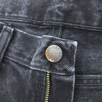 RUSTLER Black Denim Zip Fly Straight Jeans 30x30 Made in Nicaragua