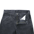 RUSTLER Black Denim Zip Fly Straight Jeans 30x30 Made in Nicaragua