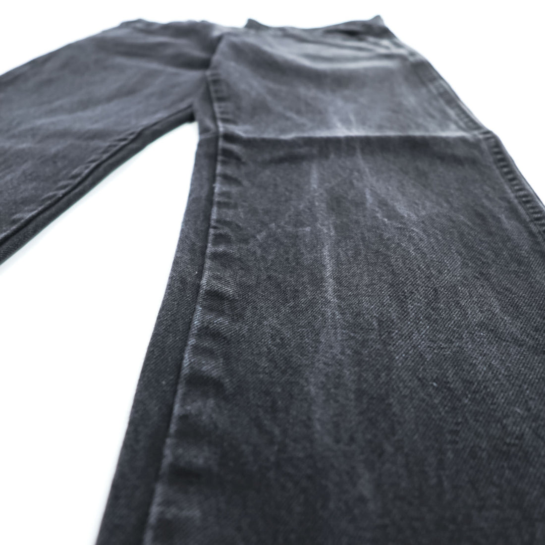 RUSTLER Black Denim Zip Fly Straight Jeans 30x30 Made in Nicaragua