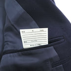 Polo Ralph Lauren Japan-made 90s Vintage Tailored Jacket Blazer, Size L, Navy Gabardine, 2-Button