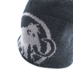 MAMMUT Reversible Knit Beanie Black Gray Mammoth Logo