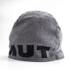 MAMMUT Reversible Knit Beanie Black Gray Mammoth Logo