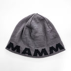MAMMUT Reversible Knit Beanie Black Gray Mammoth Logo