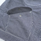 Lee Hickory Stripe Work Jacket Zip Up Blue White Denim Railroad Utility Pockets
