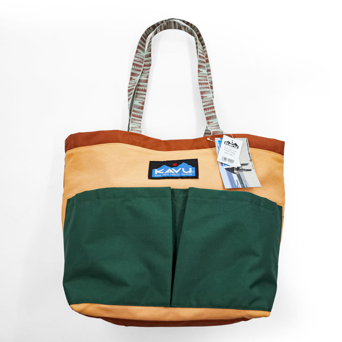 KAVU トートバッグ 20L Twin Falls Tote オレンジ グリーン RUSSET VALLEY 9339-1881 未使用品