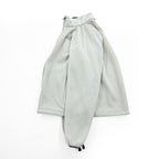 The North Face Womens S White Fleece Jacket Full Zip Gray Trim Raglan 2006 Vintage